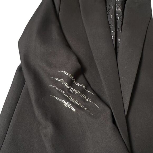 ZADIG & VOLTAIRE Studded Black Panther Jacket Rhinestone Blazer - Picture 5 of 9